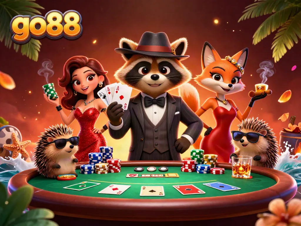 Experience thrilling gameplay at go88 with vibrant characters and dynamic casino elements.