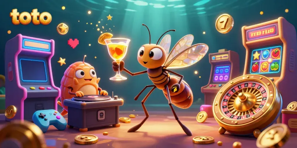 Engage with the captivating world of toto as a frozen mosquito mascot brings casino vibes alive.