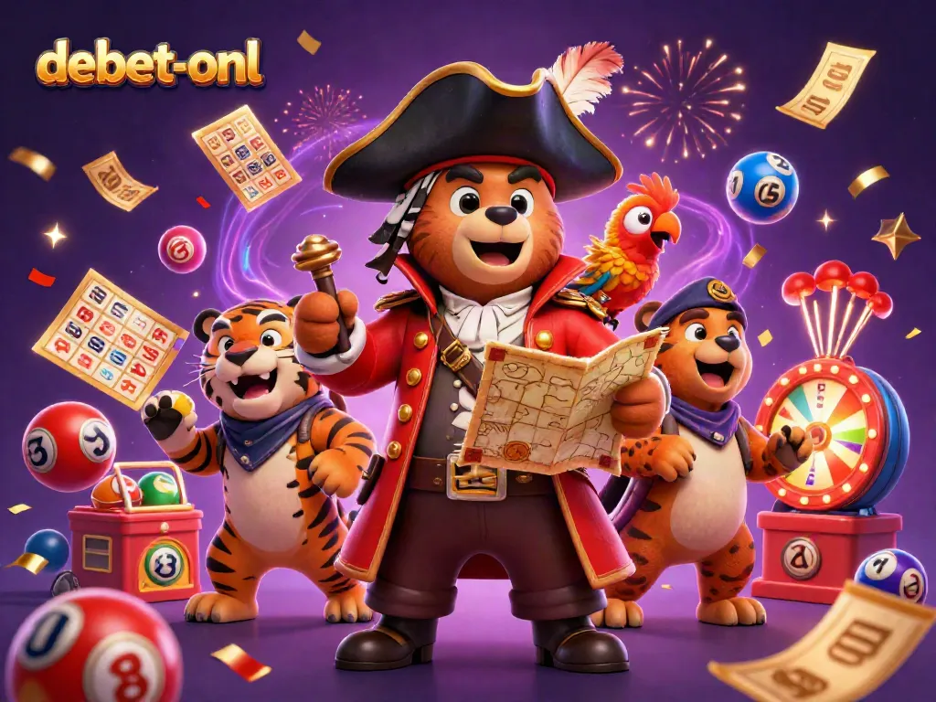Play exciting games at debet-onl with vibrant colorful lottery balls and dynamic prizes.