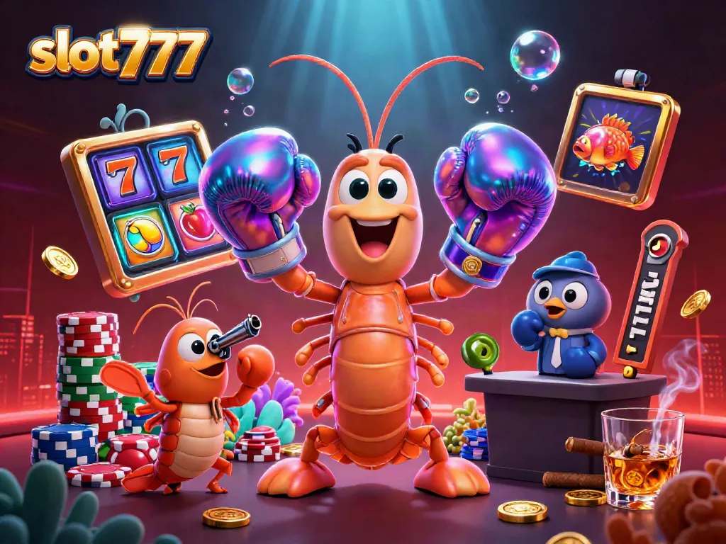 Menangkan slot777 dengan karakter unik di meja permainan penuh warna dan dramatis.