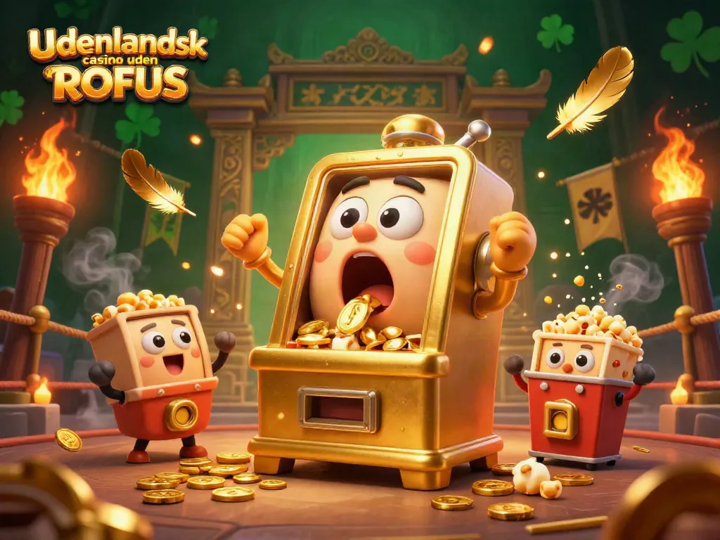 Play exciting games at udenlandsk casino uden ROFUS with golden slot machines and jackpots.