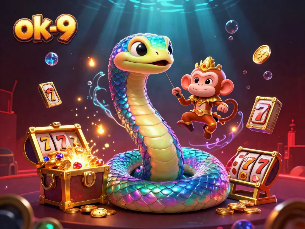 Spin the slots at ok-9 with a rainbow serpent, treasure, and exploding jackpots.