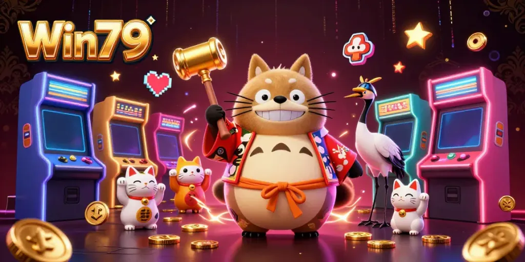 Experience exciting gameplay at Win79 with vibrant 3D characters and casino-themed visuals.
