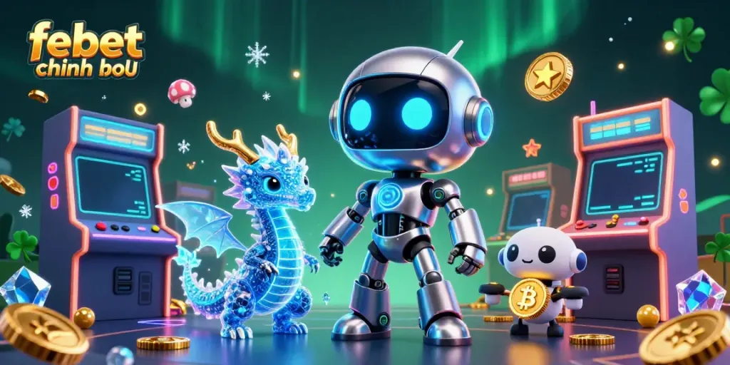 Experience thrilling gameplay with febet chính chủ in a vibrant 3D casino environment