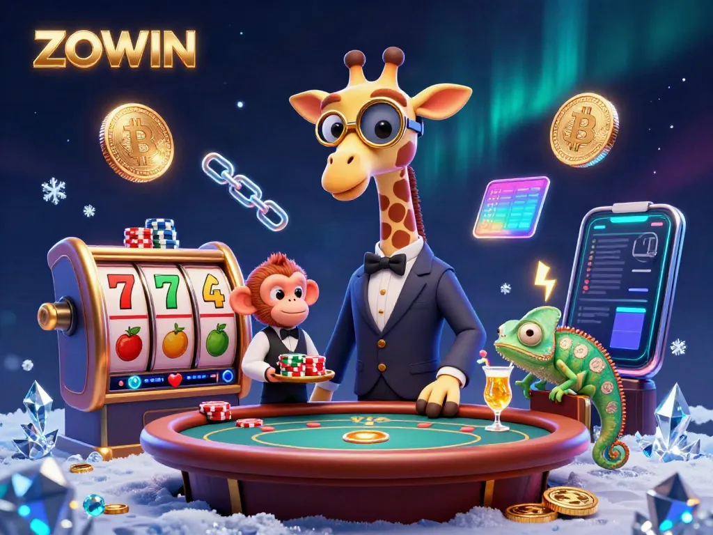 Experience unmatched excitement at ZOWIN, where a high-roller giraffe unveils the latest slot games.