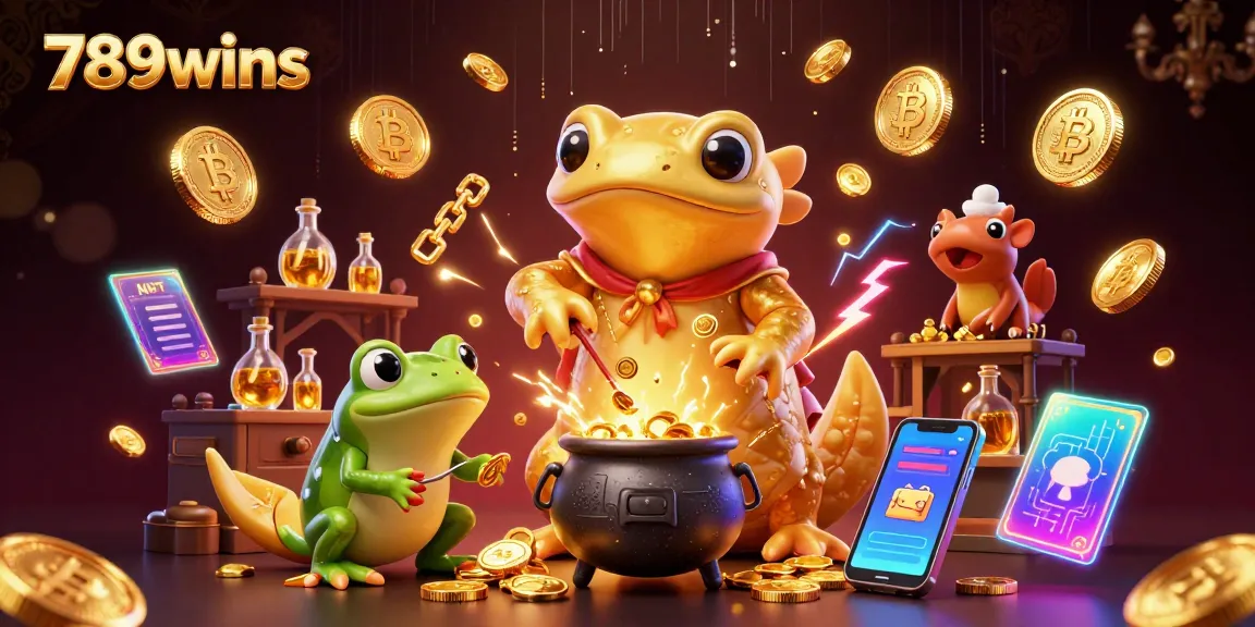 Experience the magic of 789wins in an alchemical casino scene filled with treasures.