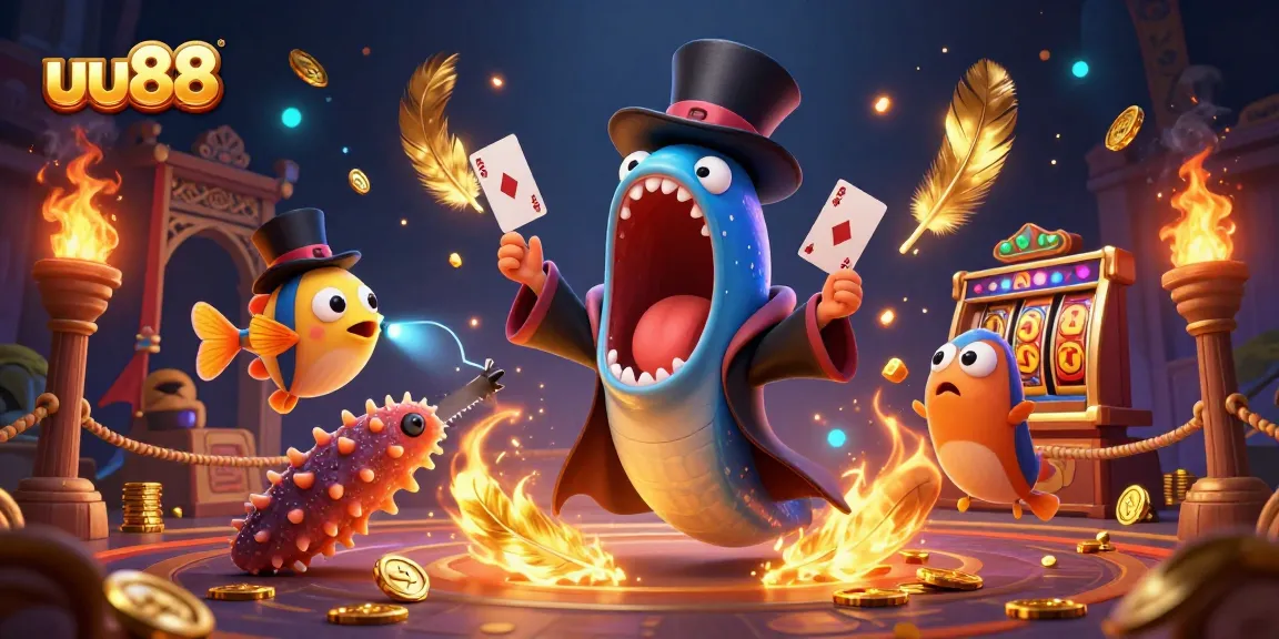 Engage with exciting uu88 casino gaming and magic featuring colorful sea creatures and dynamic elements.