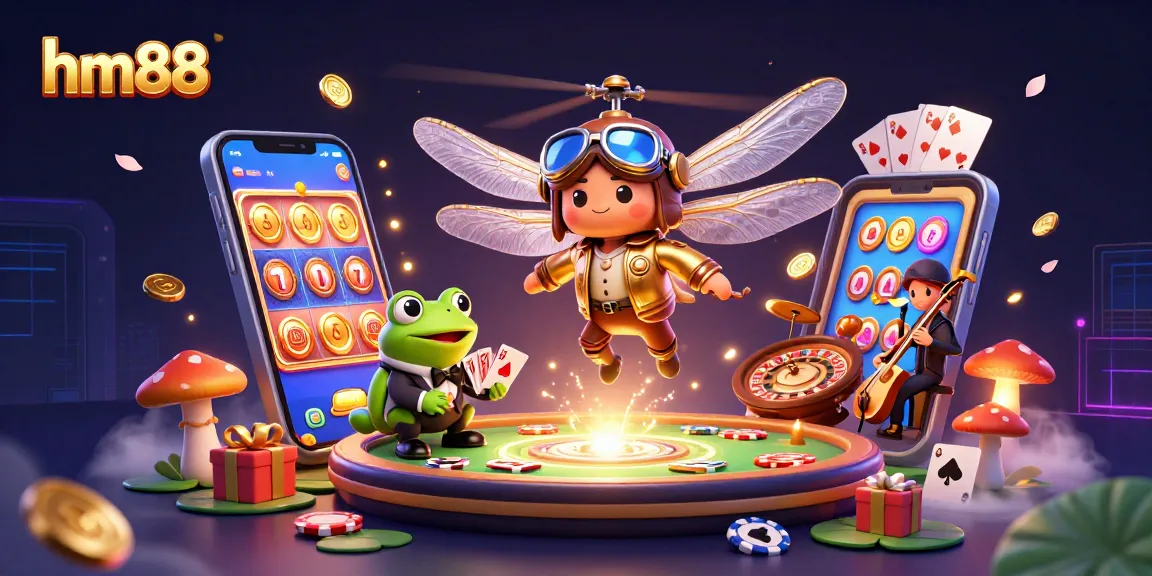 Experience the vibrant gaming ambiance of hm88 with exciting slot games and dynamic characters.