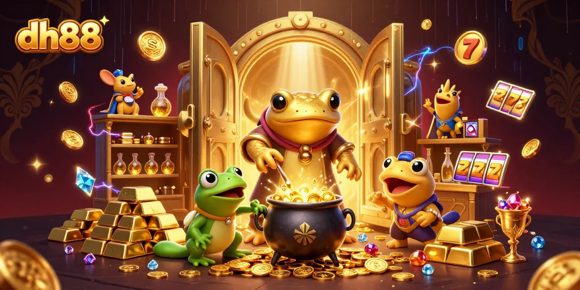 Experience the vibrant world of dh88 gaming with a golden salamander alchemist and exciting slot elements.