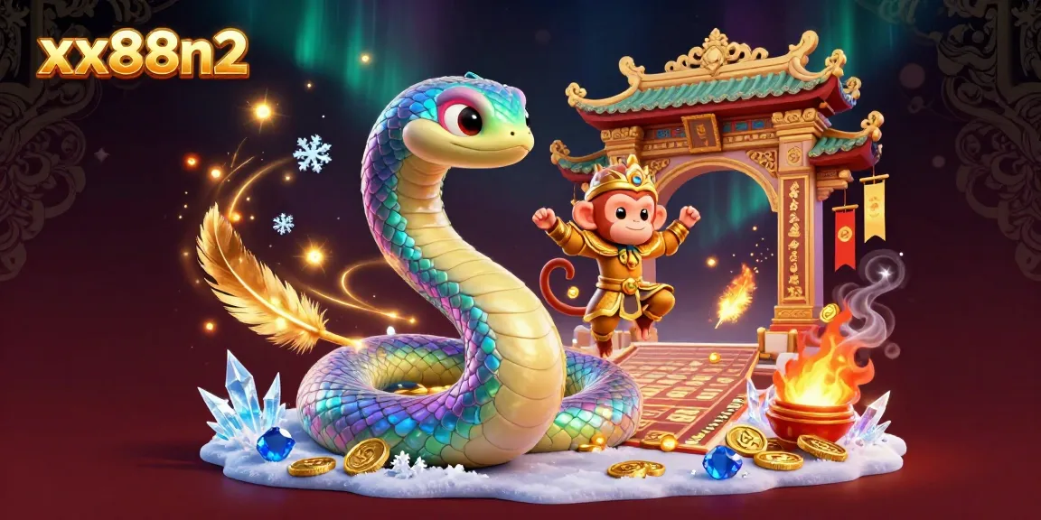 Join in the excitement at xx88n2 with a dazzling scene packed with vibrant colors and gambling elements of fortune.