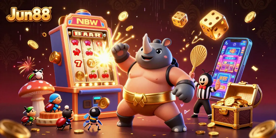 Experience the excitement of Jun88's virtual casino with engaging slot games and thrilling jackpots.