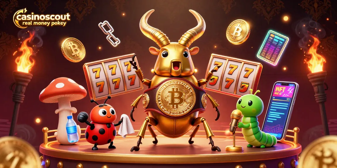 Engage with casinoscout real money pokies through this dynamic 3D illustration showcasing vibrant slot visuals.