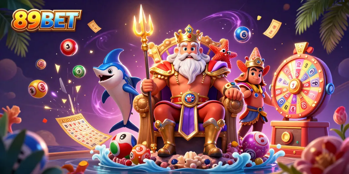 Engage with thrilling 89BET casino games featuring Neptune and exciting lottery elements.