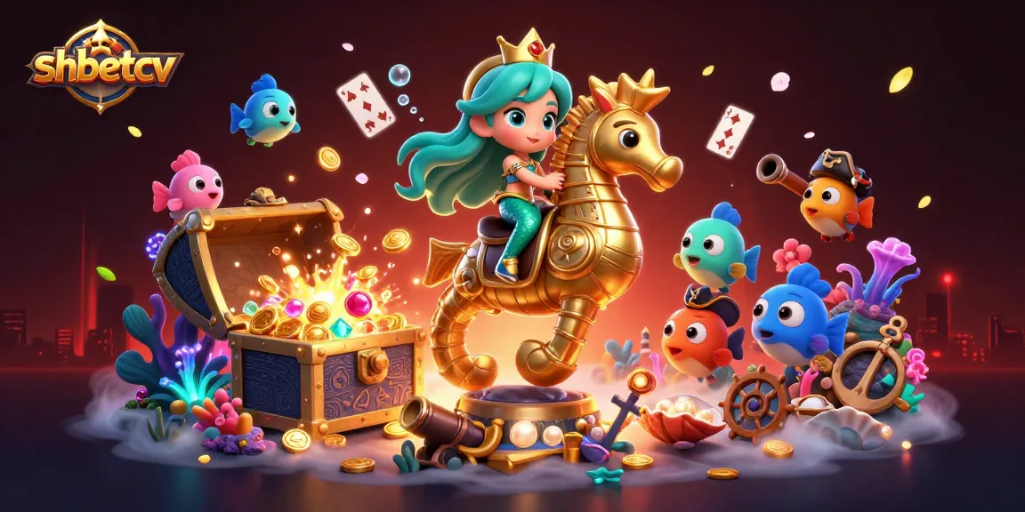 Engage with shbetcv's thrilling underwater casino adventure, featuring vibrant mermaid and fish gameplay.
