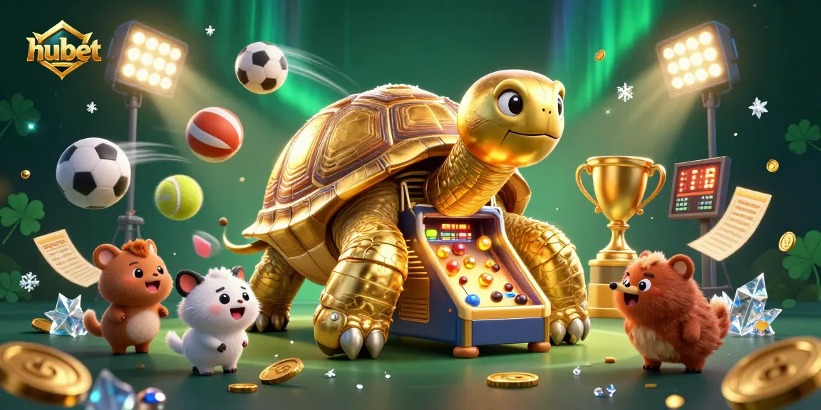 Experience the excitement of betting with hubet in a vibrant casino-themed illustration.