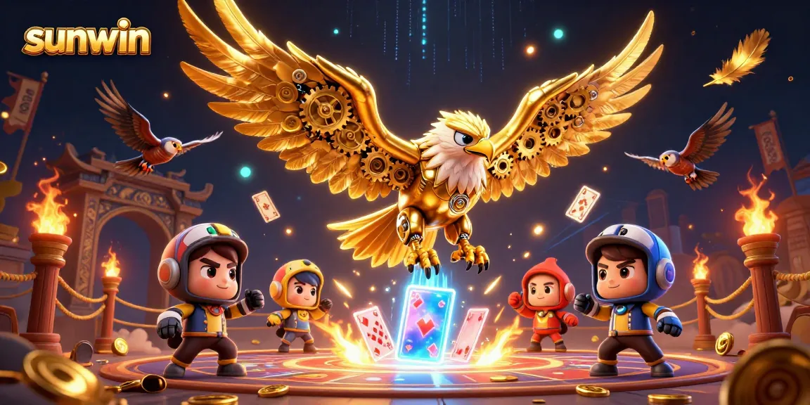 Experience thrilling gameplay in sunwin's vibrant 3D casino environment, showcasing exciting games and visuals.