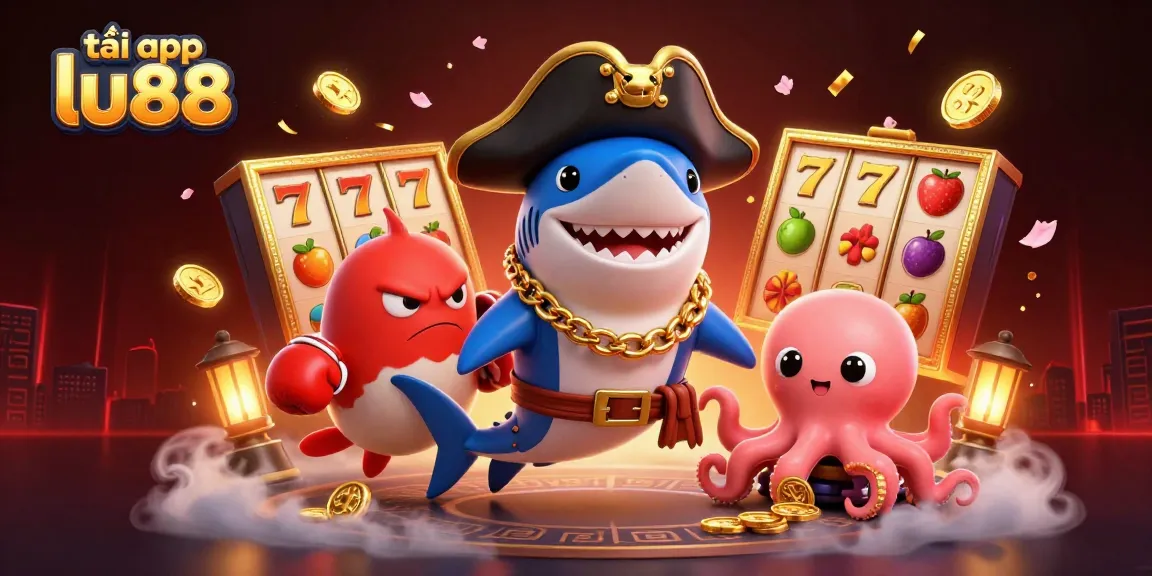 Win big at tải app lu88 with our exciting casino scene featuring vibrant characters and dynamic game elements.