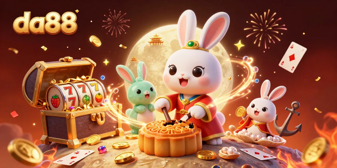 Join da88 in a thrilling casino adventure with enchanting characters and slot elements!